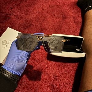 Luxury Gold and Black Designer Sunglasses